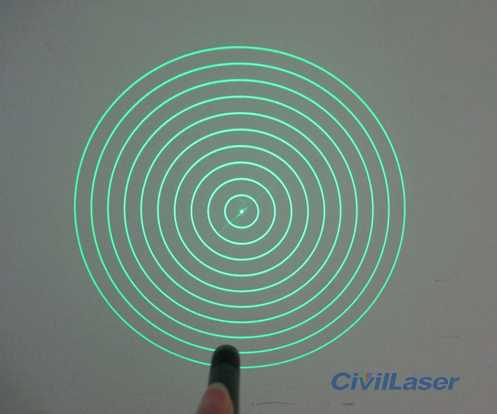 10 concentric circles laser module